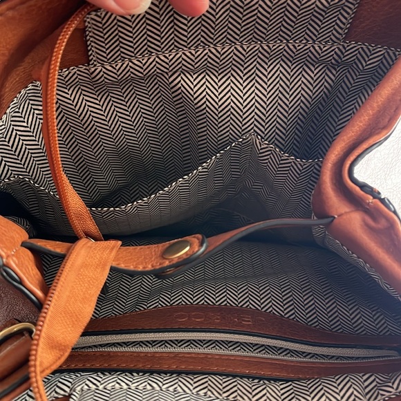 Convertible Brown/Cheetah Backpack Purse - Picture 9 of 13